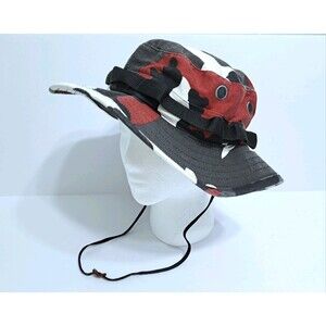 US Military Jungle Boonie Hat Type II Camouflage Red Camo 7.5 Army USGI
